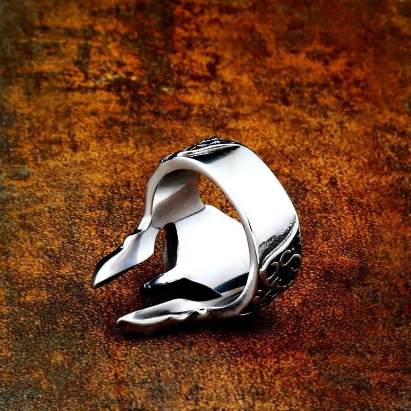 Ancient Roman Mask Stainless Steel Ring