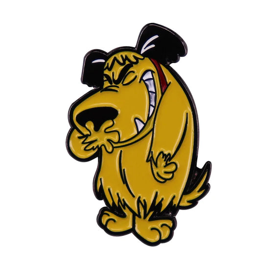 90s Manga Dog Enamel Pins for Backpacks and Bags