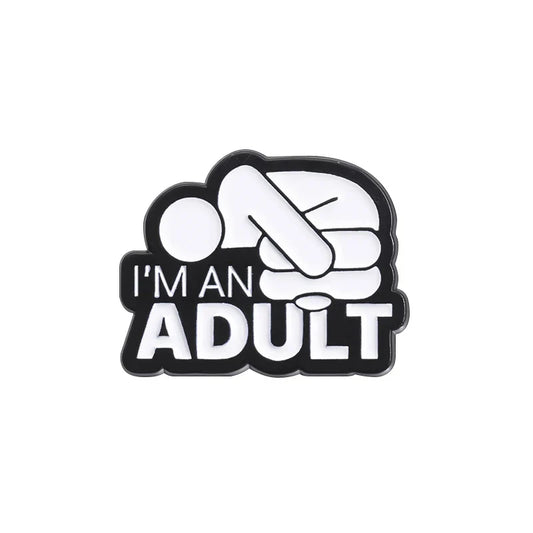 Adult Anxiety Awareness Enamel Pin Lapel Badge Gift