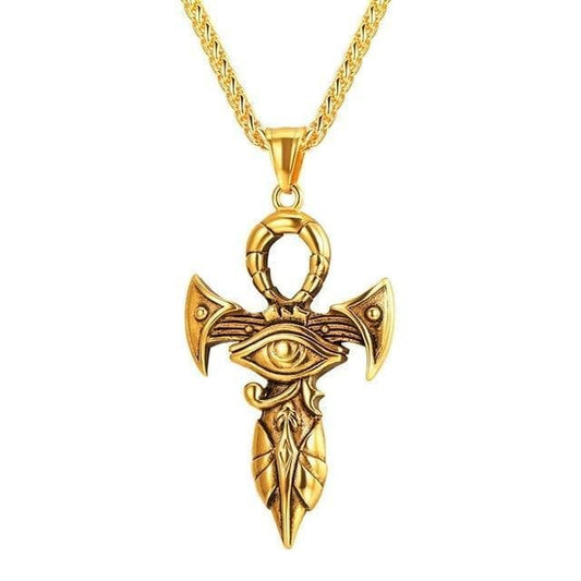 Ancient Egypt The Eye Of Horus Ankh Necklace