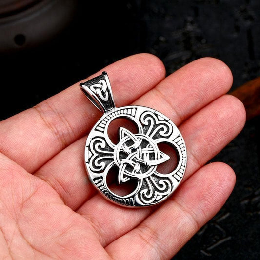 Celtic Triquetra Stainless Steel Pendant Necklace