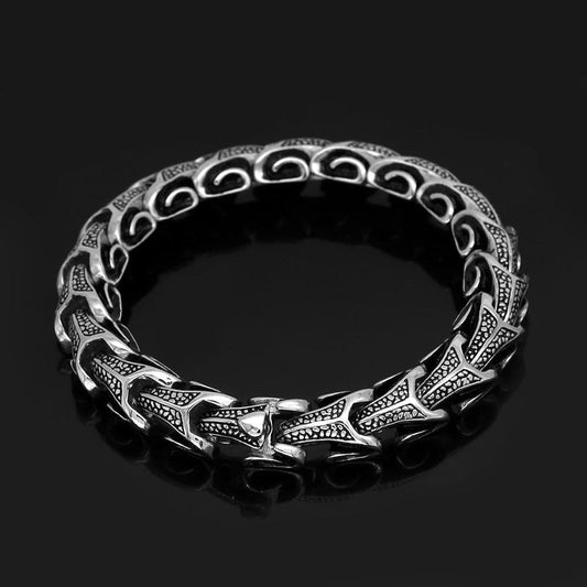 Vikings Dragons & Serpents Stainless Steel Bracelet