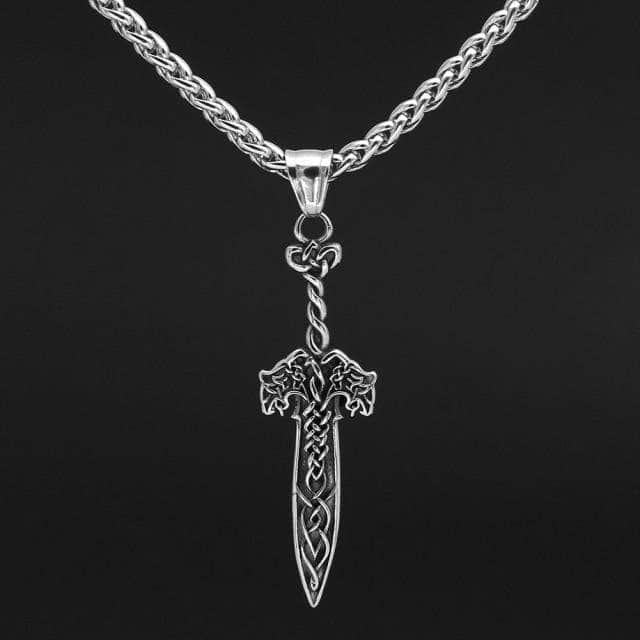 Viking Mammen Mjonir Stainless Steel Necklace