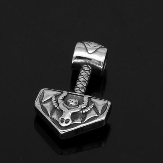 Vikings Nordic Thor Hammer Stainless Steel Necklace