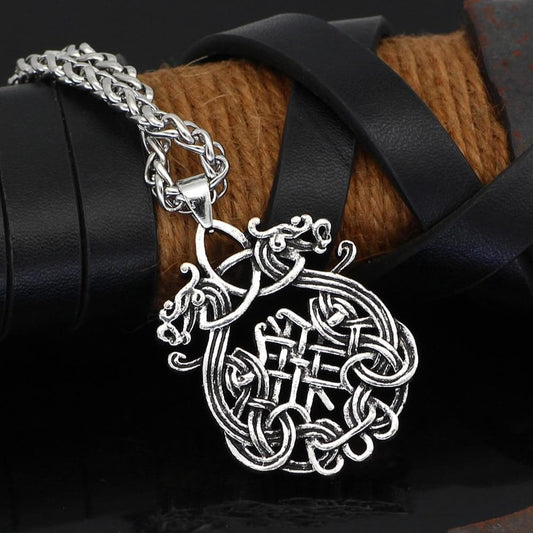 Vikings Dragon Fafnir Stainless Steel Necklace