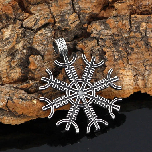 Vikings Vegvisir Compass Stainless Steel Necklace