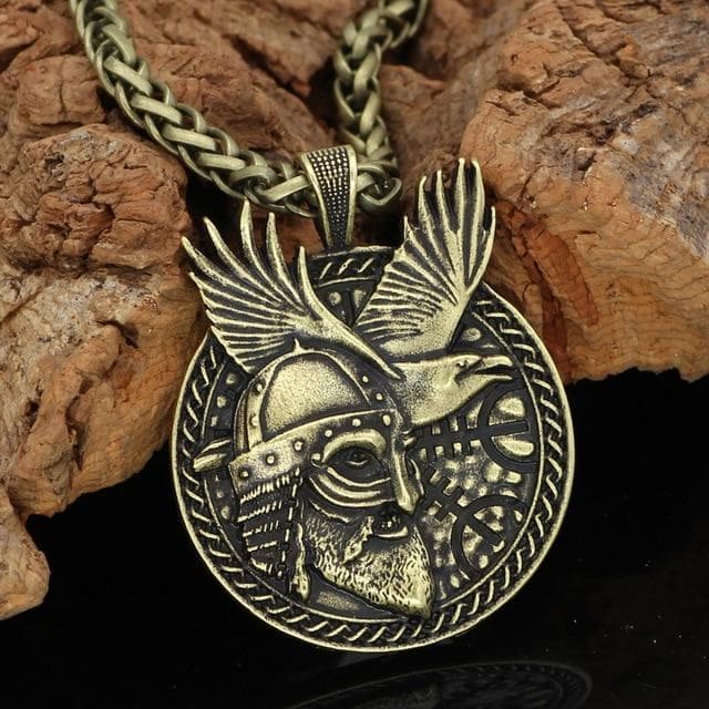 Viking Warrior Protection Charm Gold & Silver Amulet