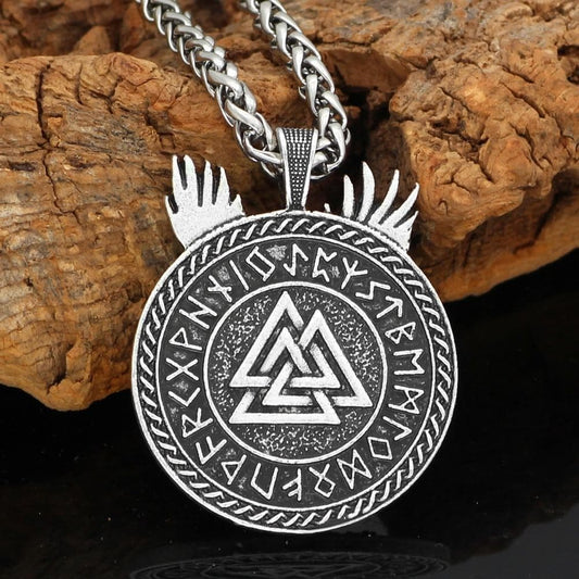 Viking Warrior Protection Charm Gold & Silver Amulet