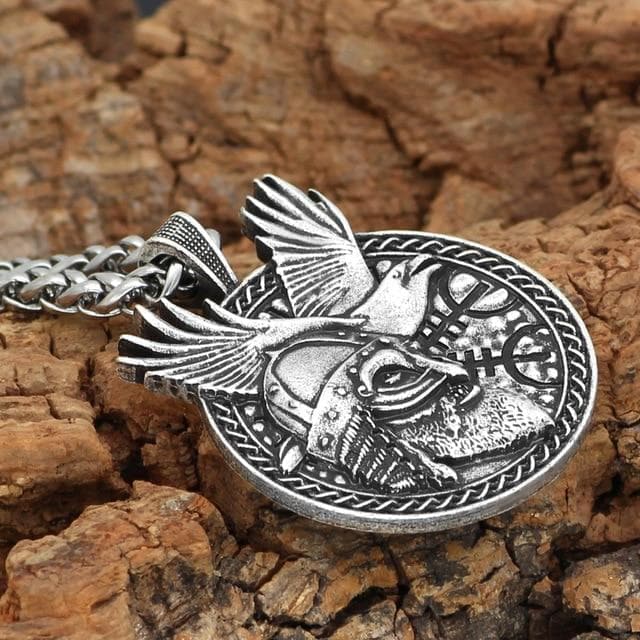 Viking Warrior Protection Charm Gold & Silver Amulet