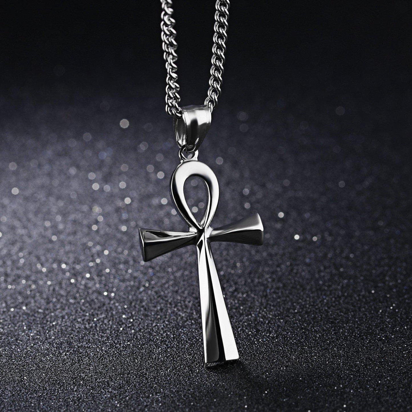 Ancient Egypt Life and Balance Stainless Steel Necklace