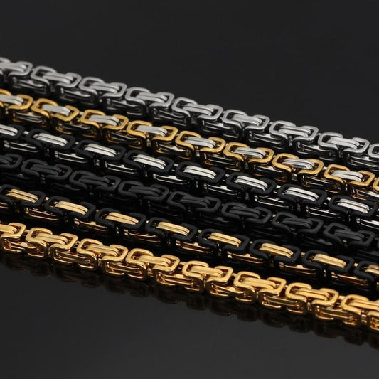 Viking Stainless Steel King Chain + Bracelet