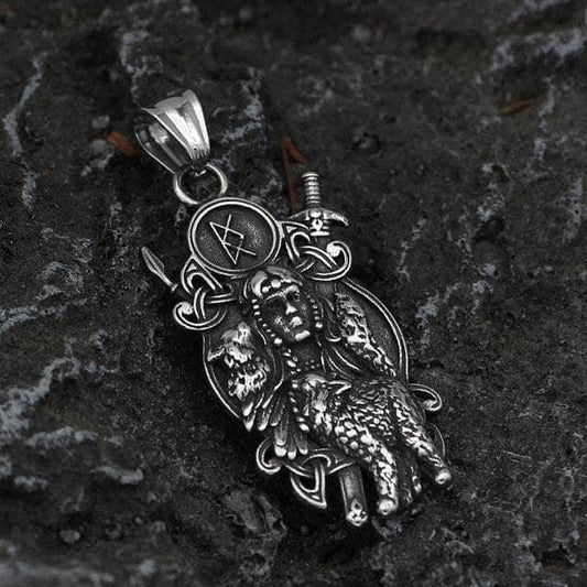 Vikings Freya and Inguz Rune Stainless Steel Necklace