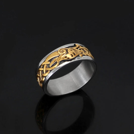 Vikings Dragon Stainless Steel Ring