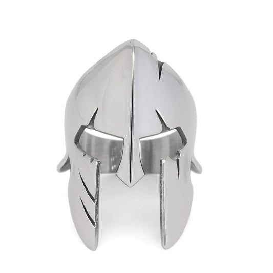 Ancient Greece Spartan Helmet Stainless Steel Ring