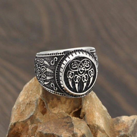 Vikings Bear Paw Stainless Steel Ring