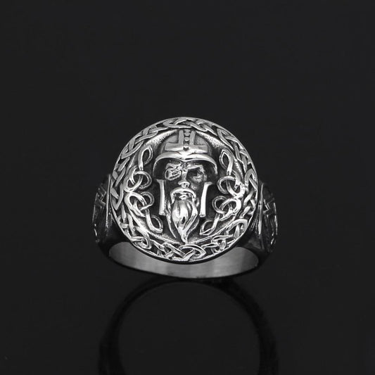 Viking Nordic Odin Valknut Stainless Steel Ring