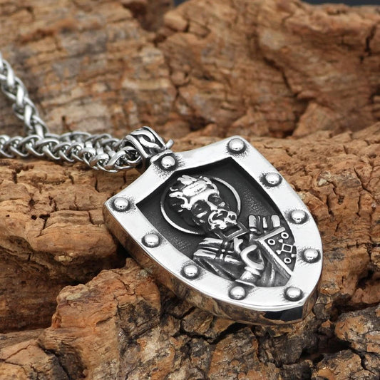Templar Saint Nicholas Stainless Steel Necklace