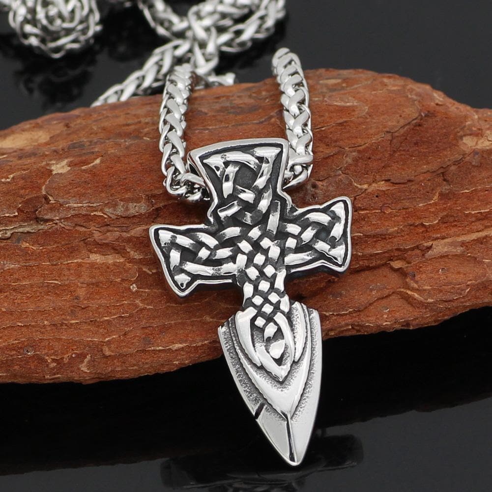 Vikings Cross Stainless Steel Necklace