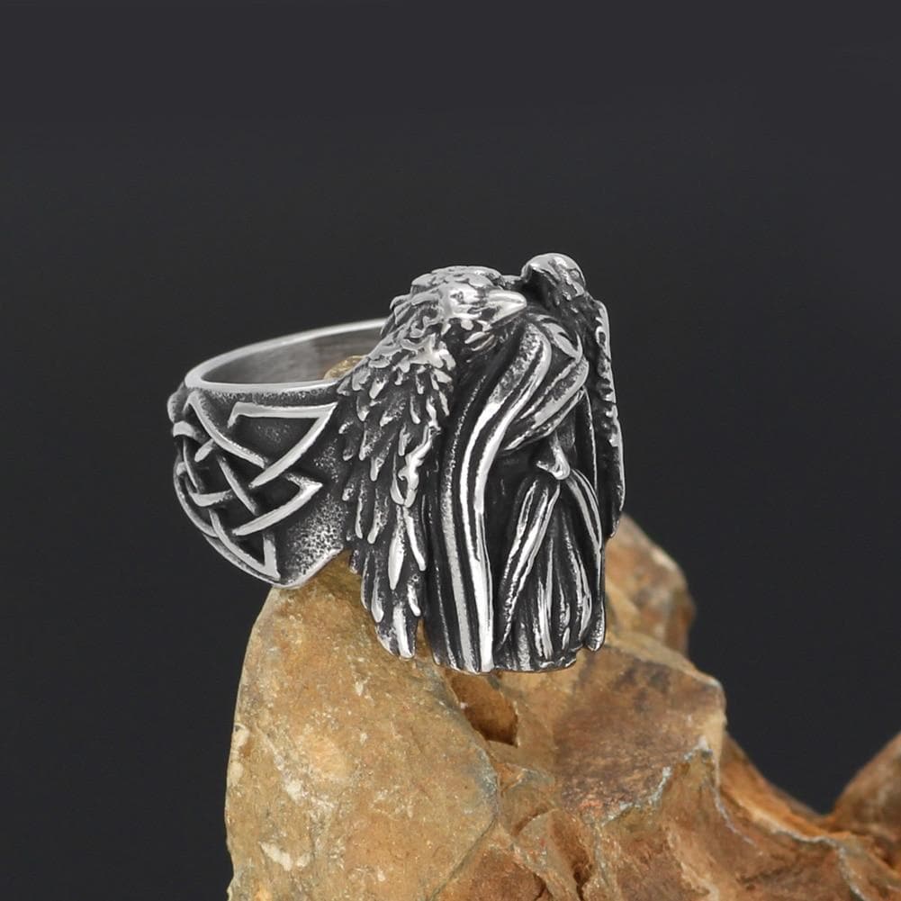 Viking Raven Ring