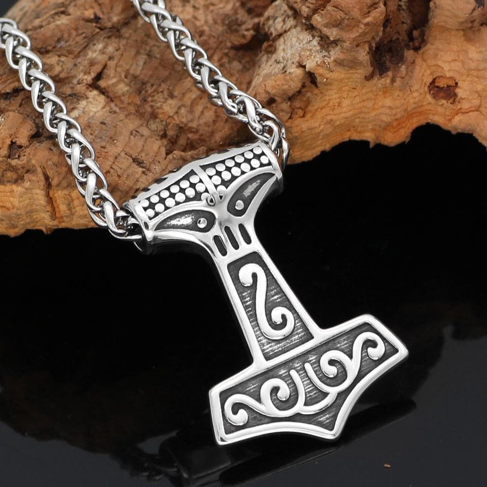 Viking Thor’s Hammer Mjolnir Necklace