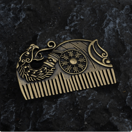 Vikings Aegishjalmur and Drakkar Beard Comb