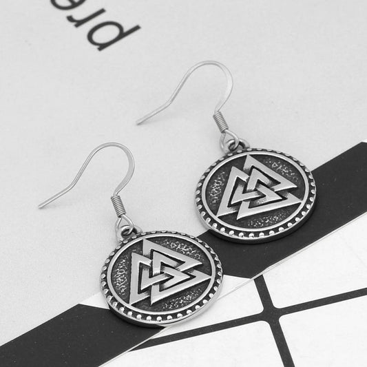 Viking Valknut Earrings