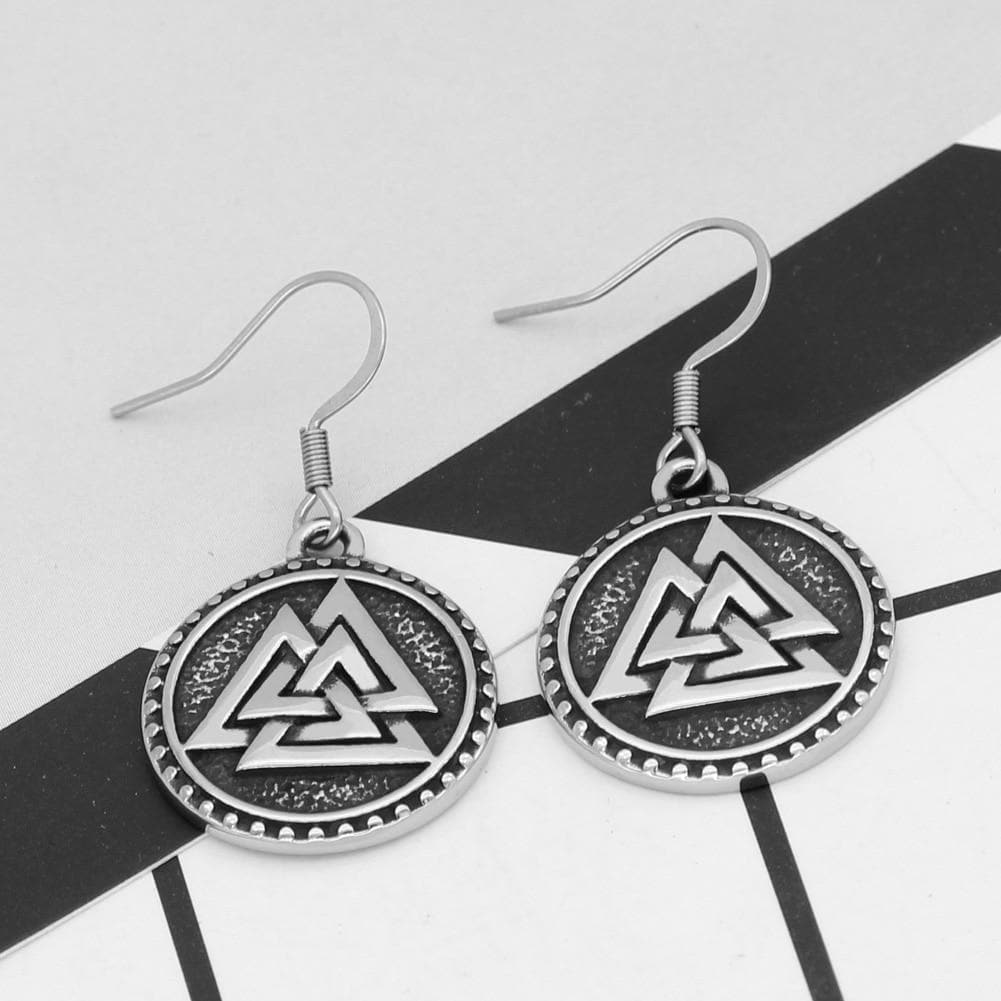 Viking Valknut Earrings