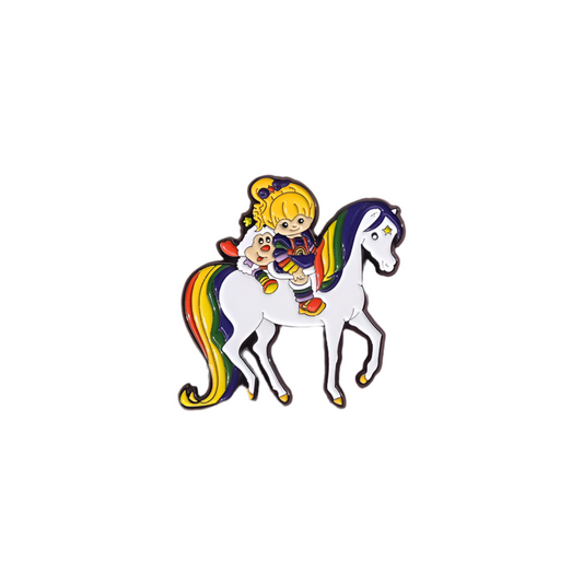 80s Fantasy Rainbow Horse Enamel Pin Nostalgia Brooch Lapel Badge Jewelry Wholesale