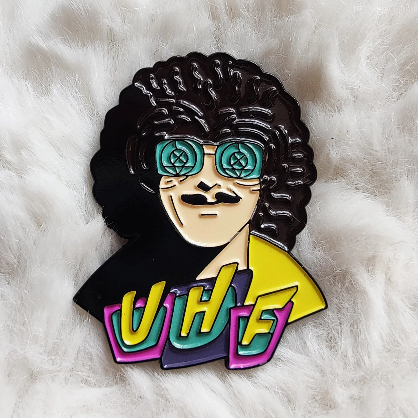 "Weird Al" Yankovic UHF Enamel Pin