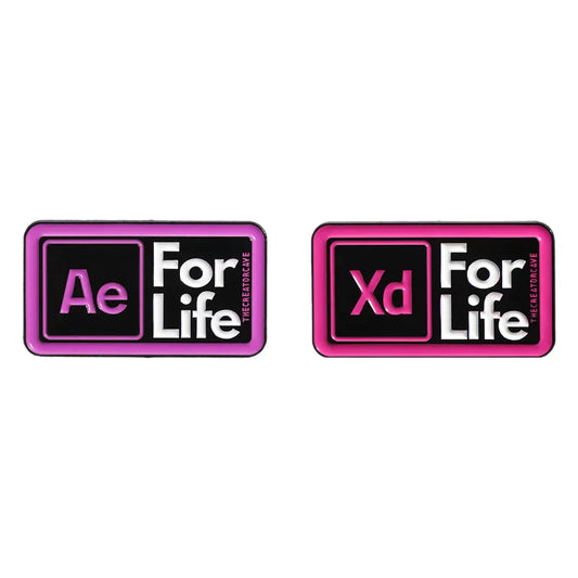 Ae Xd Design Software Icons Enamel Pin Brooch Jewelry Gifts for Designers