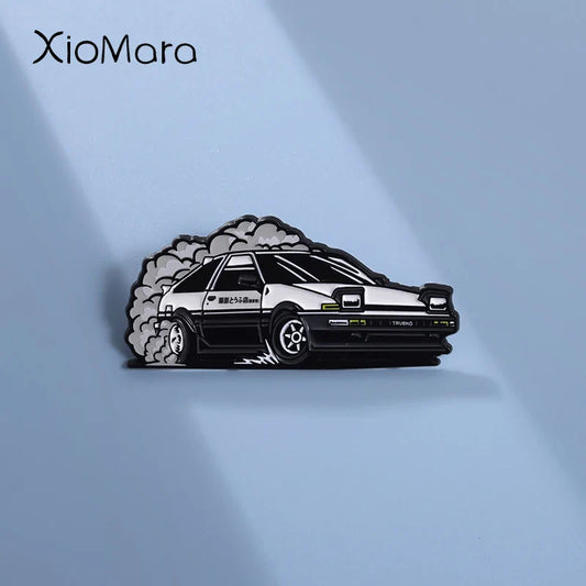 Anime Car Drift Enamel Pins Lapel Badge Jewelry Gift