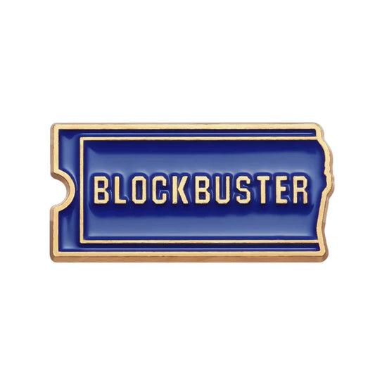 Blockbuster Enamel Pin Retro Movie Badge Jewelry