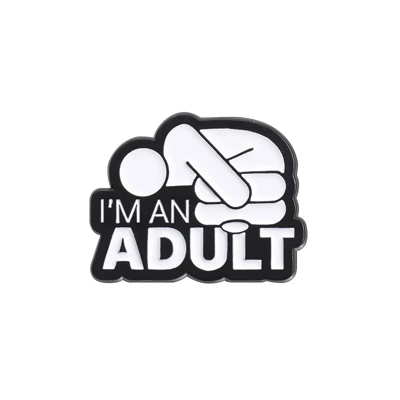 Adult Anxiety Awareness Enamel Pin Lapel Badge Gift