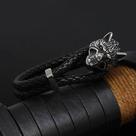 Vikings Wolf Stainless Steel Bracelet