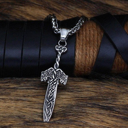 Viking Mammen Mjonir Stainless Steel Necklace