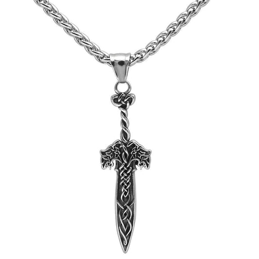 Viking Mammen Mjonir Stainless Steel Necklace