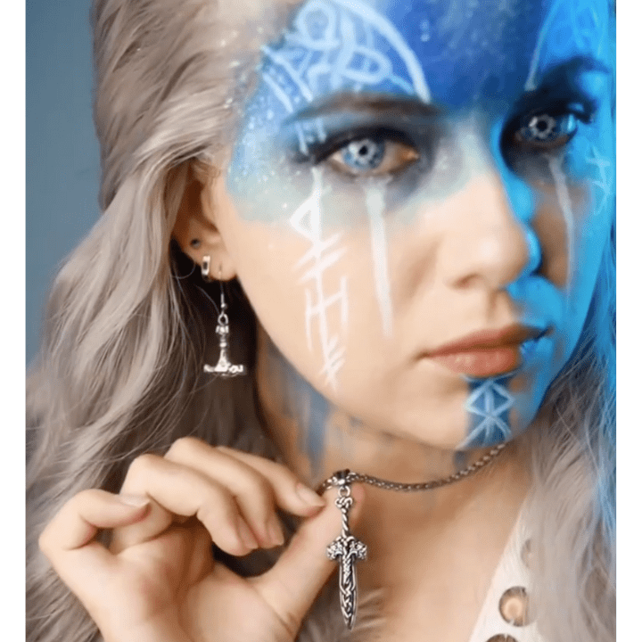 Viking Mammen Mjonir Stainless Steel Necklace
