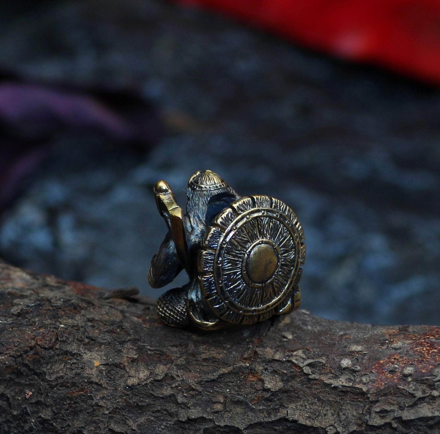 Vikings Warrior Shield and Axe Stainless Steel Beard Beads