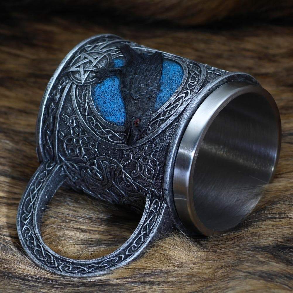 Viking Odin Raven Stainless Steel Mug