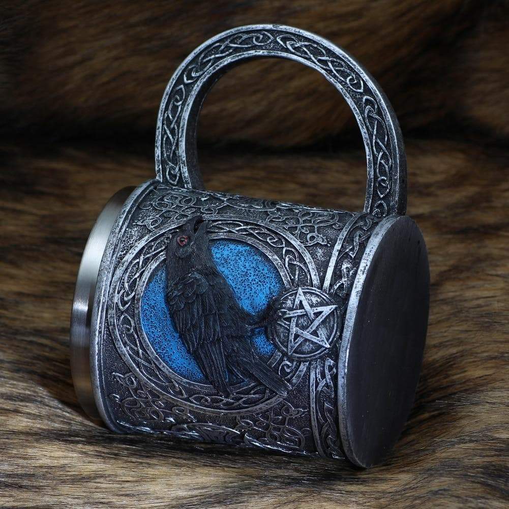Viking Odin Raven Stainless Steel Mug