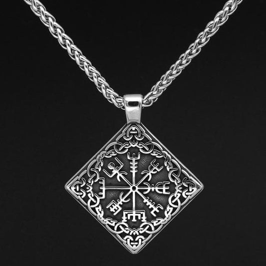 Vikings Nordic Vegvisir Stainless Steel Necklace