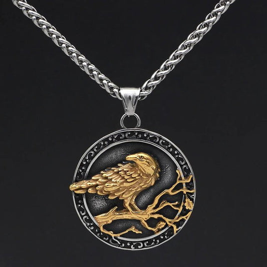 Vikings The Odin's Raven Stainless Steel Necklace