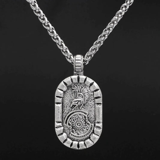 Greek Hoplite Soldier Stainless Steel Necklace