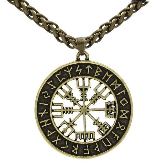 Vikings Vegvisir Stainless Steel Pendant Necklace