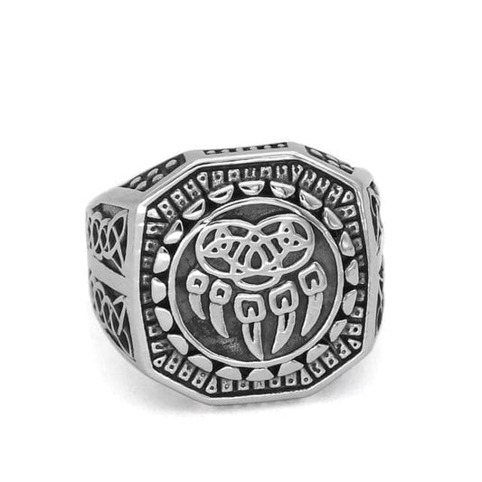 Viking Wolf Claw Ring