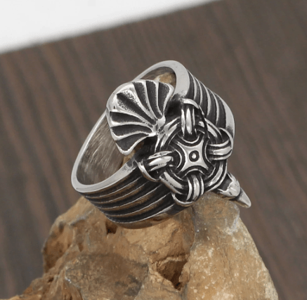 Vikings Raven Stainless Steel Ring
