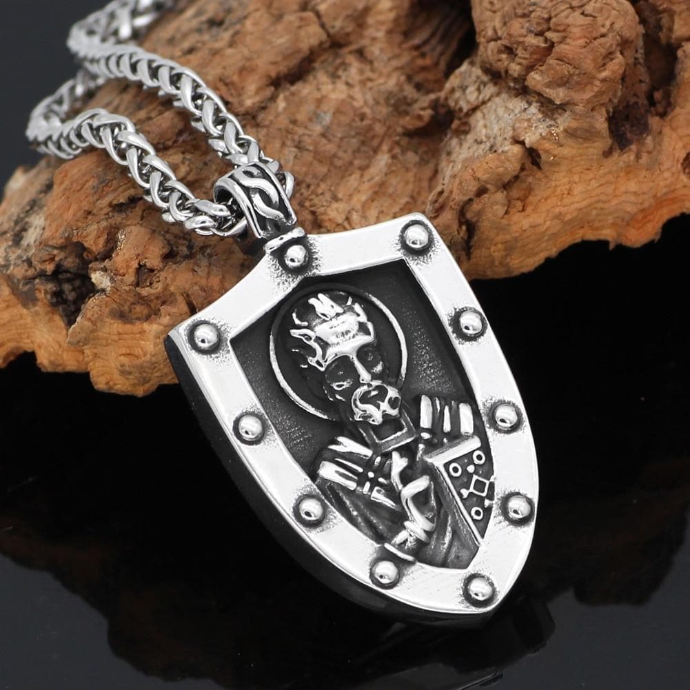Templar Saint Nicholas Stainless Steel Necklace