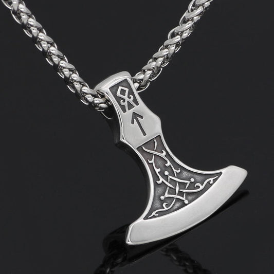 Vikings Huskarlar Axe Stainless Steel Necklace