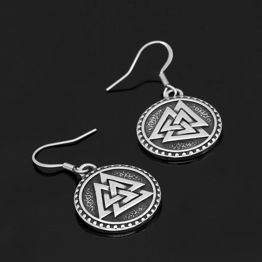 Viking Valknut Earrings